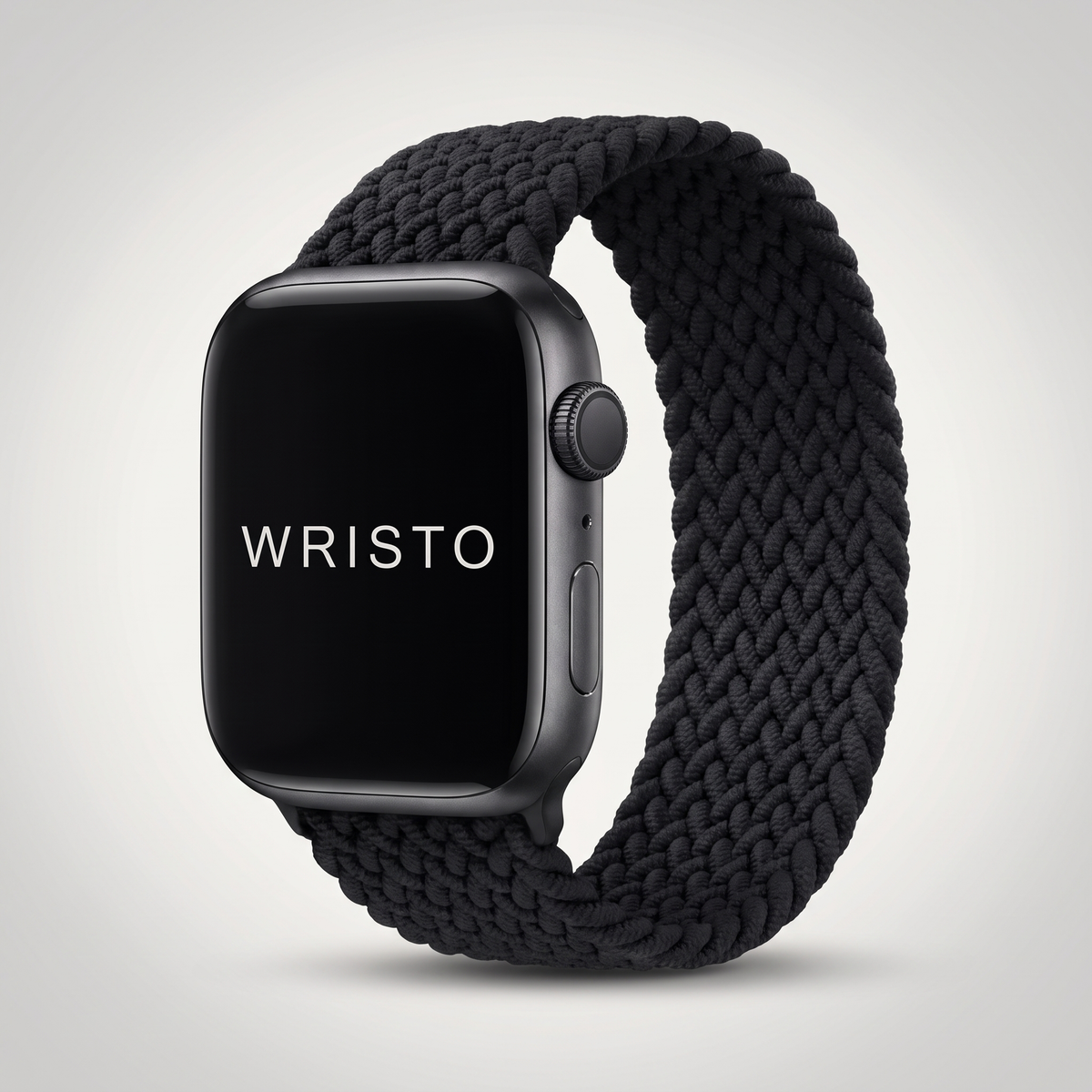 Wristo Braided Apple Watch band with WRISTO logo