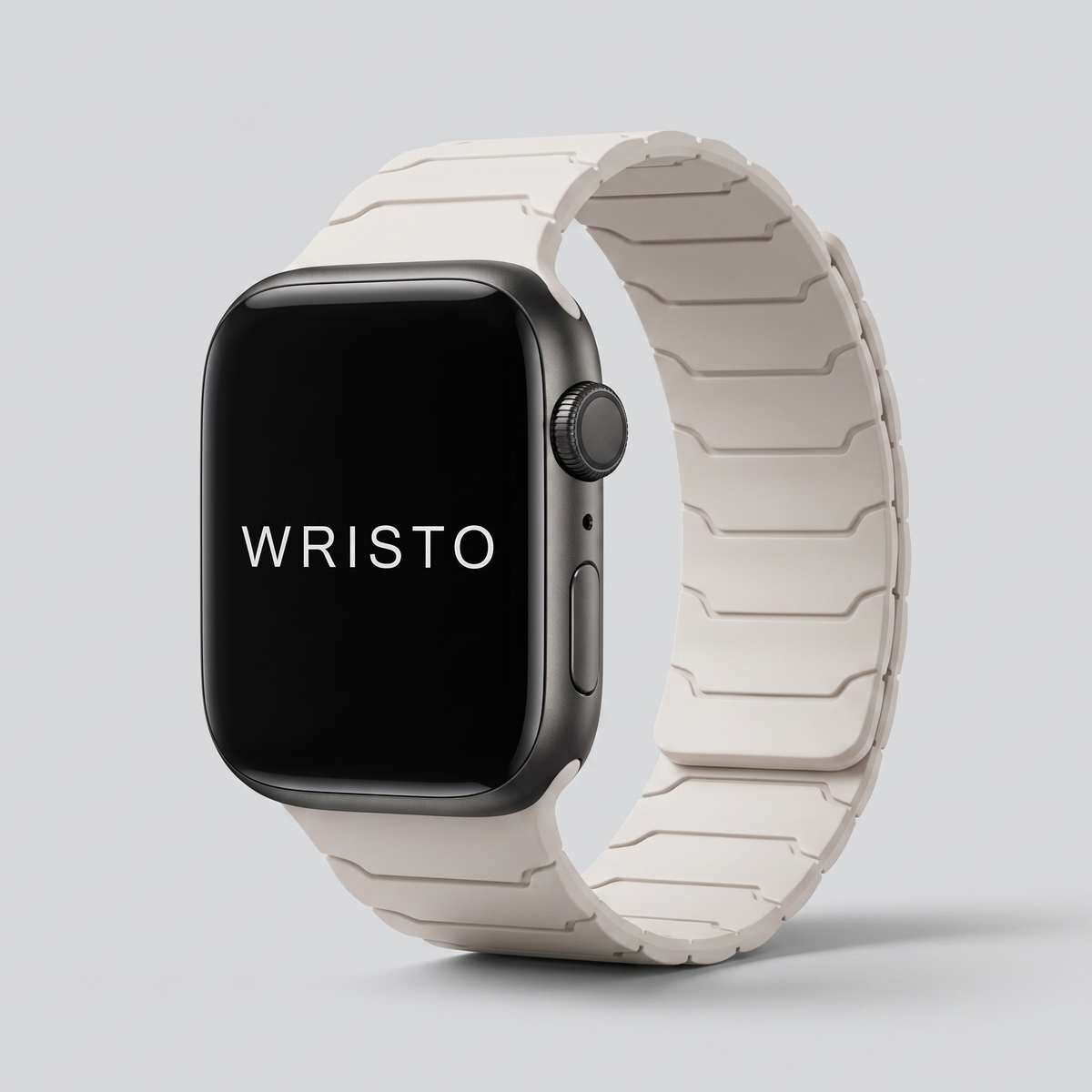 Wristo Flex Apple Watch band with WRISTO logo
