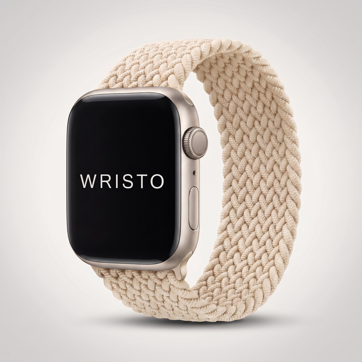 Wristo Braided Apple Watch band in Starlight